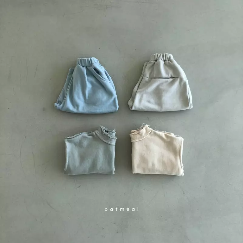 Oatmeal - Korean Children Fashion - #magicofchildhood - Hurnt Cutting Sweatshirt - 6
