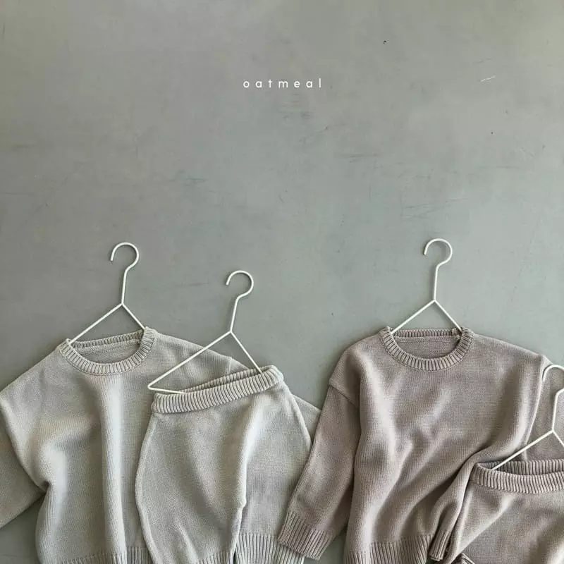 Oatmeal - Korean Children Fashion - #magicofchildhood - Bebe Tong Top Bottom Set - 2
