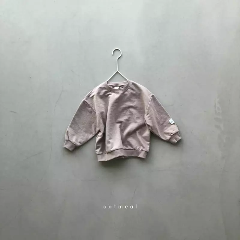 Oatmeal - Korean Children Fashion - #minifashionista - Basic Sweatshirt - 7