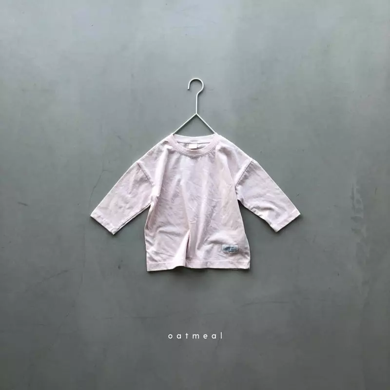 Oatmeal - Korean Children Fashion - #minifashionista - Basic Round Tee - 6