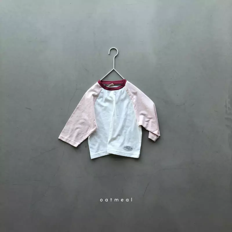 Oatmeal - Korean Children Fashion - #magicofchildhood - Basic Raglan Tee - 4