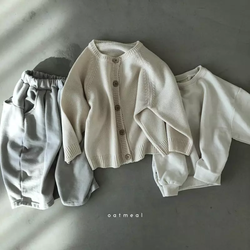 Oatmeal - Korean Children Fashion - #minifashionista - Lang Lang Lang Cardigan - 11