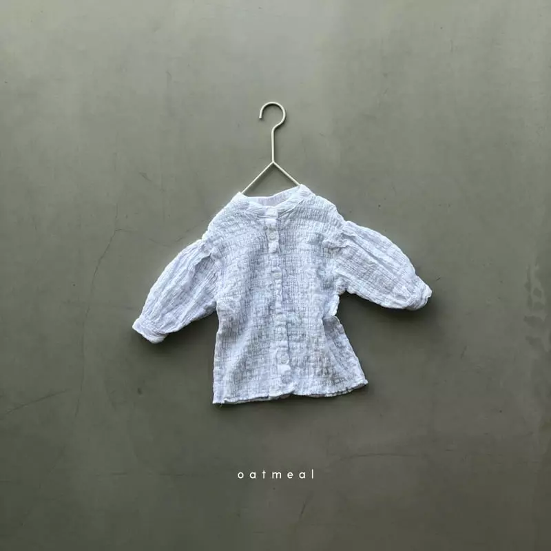 Oatmeal - Korean Children Fashion - #prettylittlegirls - Point Shirt - 5