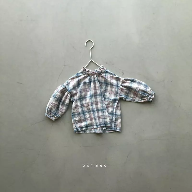 Oatmeal - Korean Children Fashion - #toddlerclothing - Opnel Blouse - 4