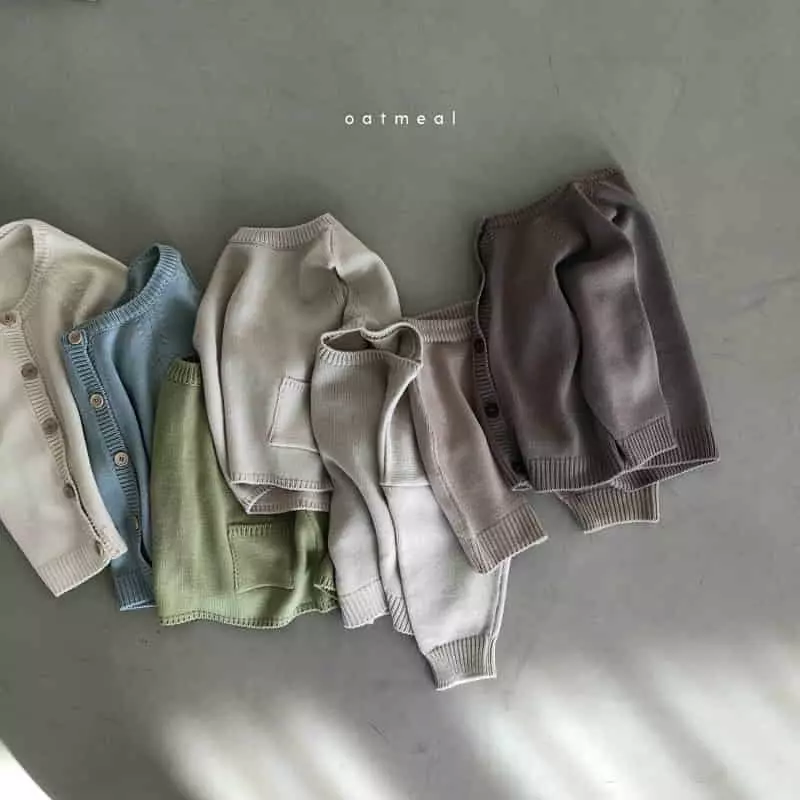 Oatmeal - Korean Children Fashion - #todddlerfashion - Round Vest - 11