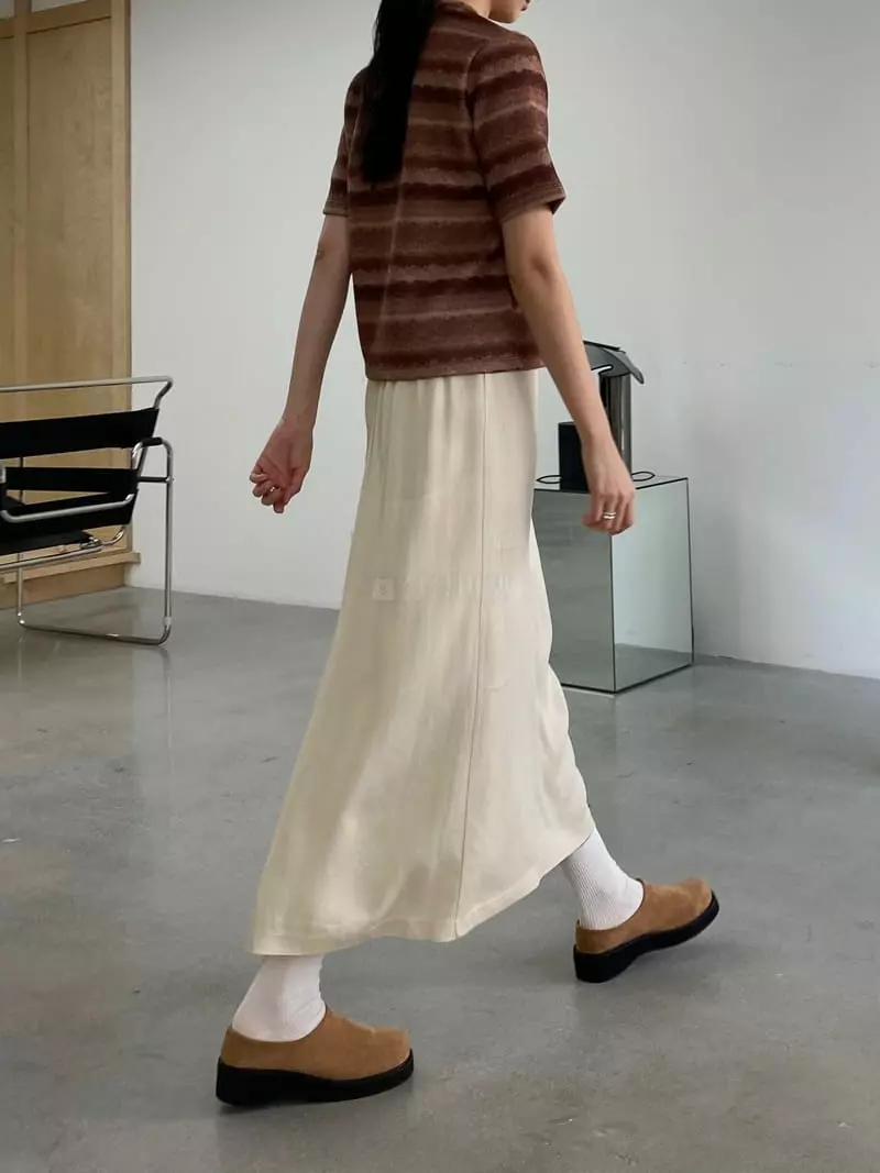 Of Course - Korean Women Fashion - #momslook - More Banding Skirt