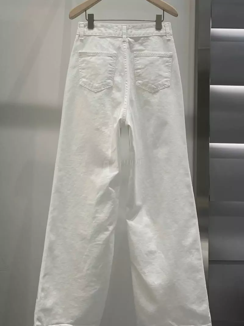 Of Course - Korean Women Fashion - #womensfashion - Rivet White Pants - 4