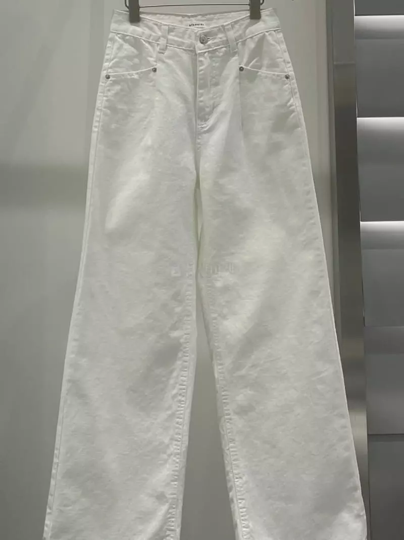 Of Course - Korean Women Fashion - #womensfashion - Rivet White Pants - 3