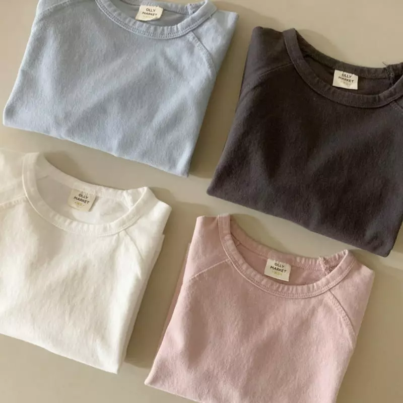 Ollymarket - Korean Children Fashion - #Kfashion4kids - Detail Raglan Tee - 3