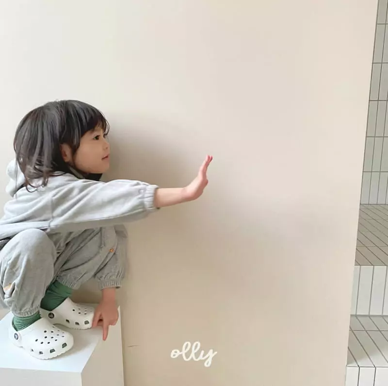 Ollymarket - Korean Children Fashion - #childofig - How Are You Zip-up Bottom Set - 12