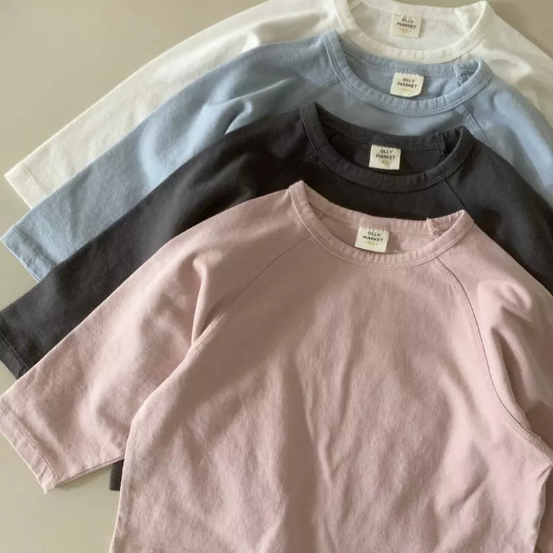 Ollymarket - Korean Children Fashion - #childrensboutique - Detail Raglan Tee - 12
