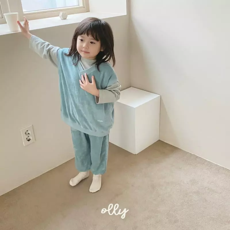 Ollymarket - Korean Children Fashion - #fashionkids - Terry Vest Bottom Set