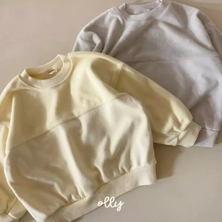 Ollymarket - Korean Children Fashion - #littlefashionista - Terry Color Sweatshirt - 3
