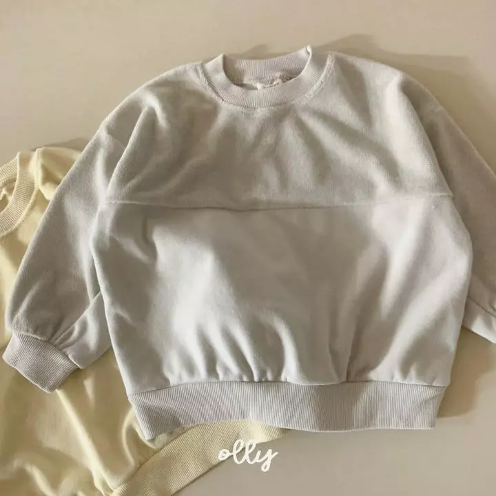 Ollymarket - Korean Children Fashion - #littlefashionista - Terry Color Sweatshirt - 4