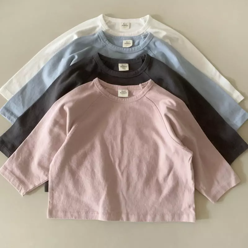 Ollymarket - Korean Children Fashion - #prettylittlegirls - Detail Raglan Tee - 7