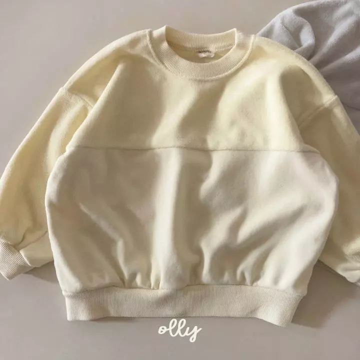 Ollymarket - Korean Children Fashion - #prettylittlegirls - Terry Color Sweatshirt - 6