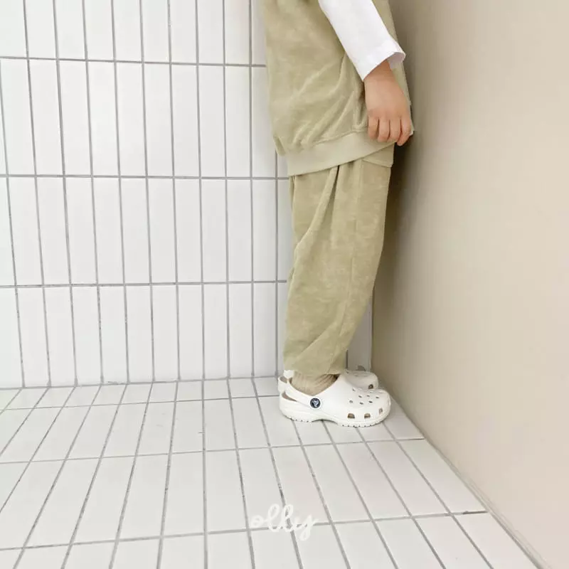 Ollymarket - Korean Children Fashion - #stylishchildhood - Terry Vest Bottom Set - 12