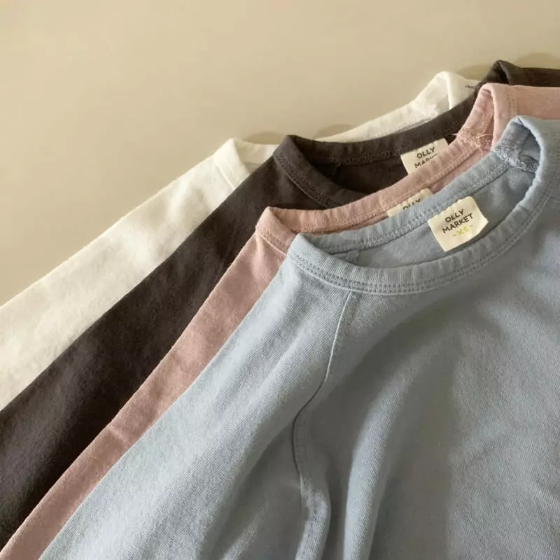 Ollymarket - Korean Children Fashion - #todddlerfashion - Detail Raglan Tee - 8