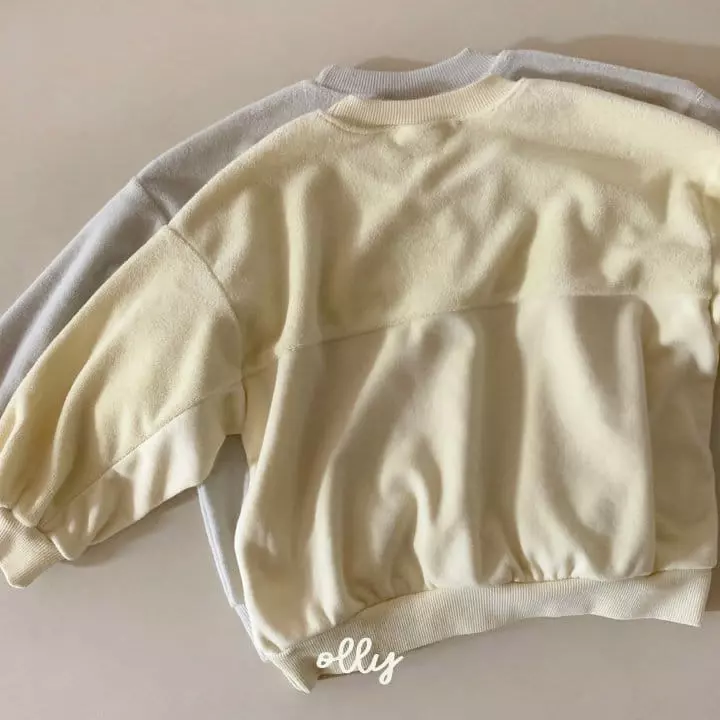 Ollymarket - Korean Children Fashion - #todddlerfashion - Terry Color Sweatshirt - 7