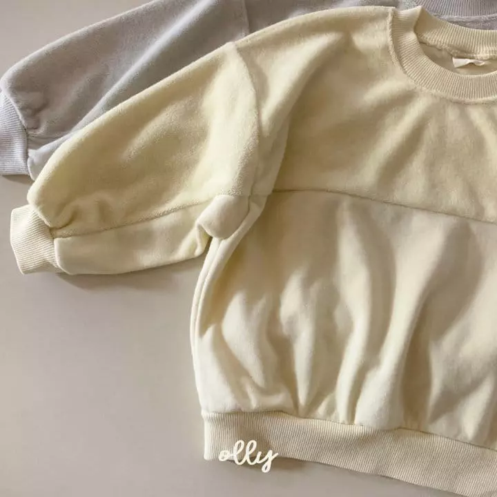 Ollymarket - Korean Children Fashion - #toddlerclothing - Terry Color Sweatshirt - 8