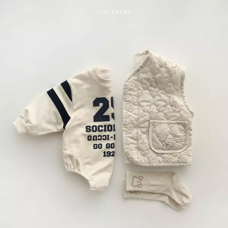 Oott Bebe - Korean Baby Fashion - #babyboutique - 25 Slit Sweatshirt Bodysuit - 12