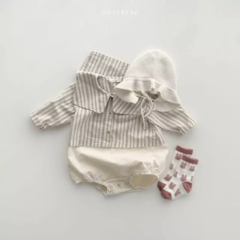 Oott Bebe - Korean Baby Fashion - #babyboutiqueclothing - Jelly Double Bodysuit - 2