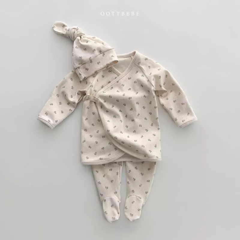 Oott Bebe - Korean Baby Fashion - #babyclothing - Coco Benet Easywear with Bonnet - 2