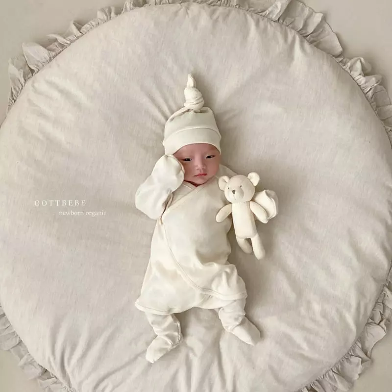 Oott Bebe - Korean Baby Fashion - #babyclothing - Organic Easywear Cotton with Bonnet - 8