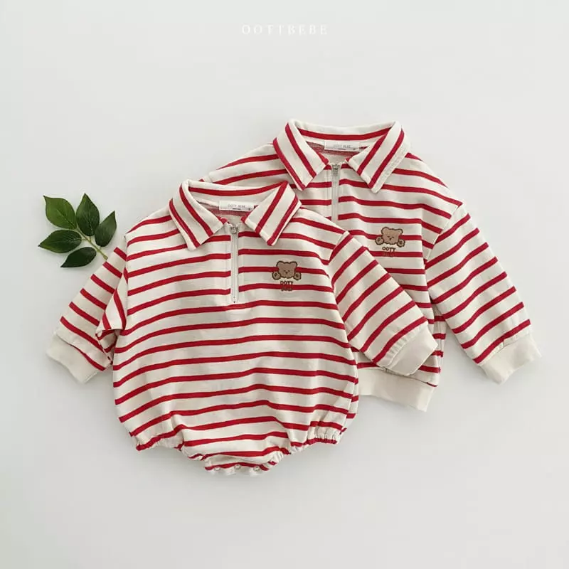 Oott Bebe - Korean Baby Fashion - #babyclothing - Popo Half Bodysuit - 7