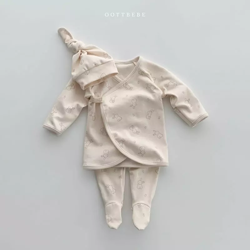 Oott Bebe - Korean Baby Fashion - #babyfashion - Coco Benet Easywear with Bonnet - 3