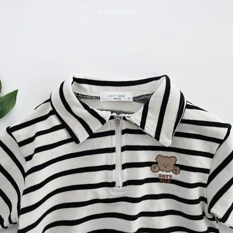 Oott Bebe - Korean Baby Fashion - #babyfashion - Popo Half Bodysuit - 8
