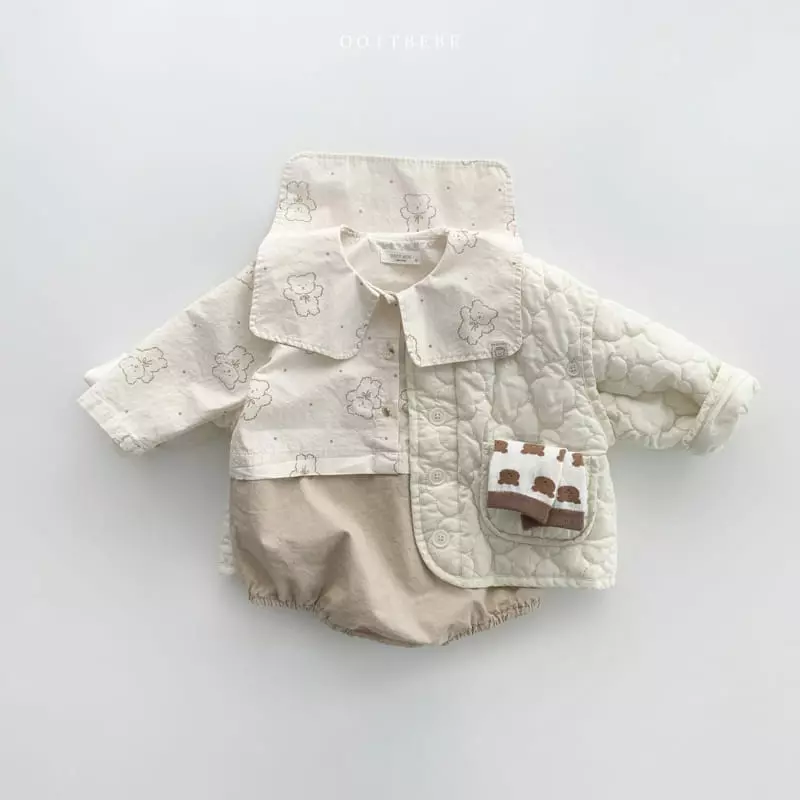 Oott Bebe - Korean Baby Fashion - #babyclothing - Jelly Double Bodysuit - 4