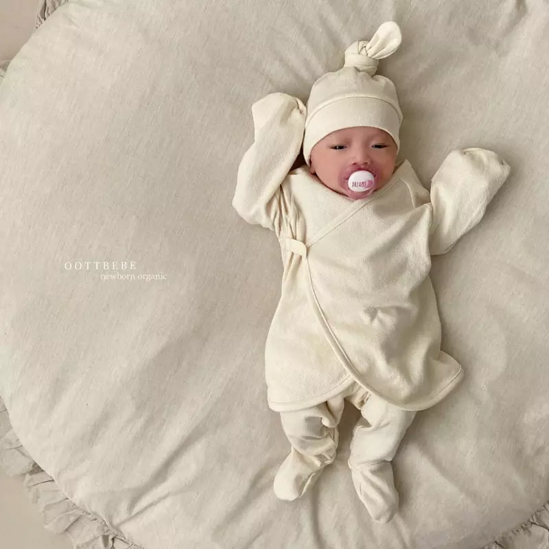 Oott Bebe - Korean Baby Fashion - #babyfever - Organic Easywear Mesh with Bonnet - 11