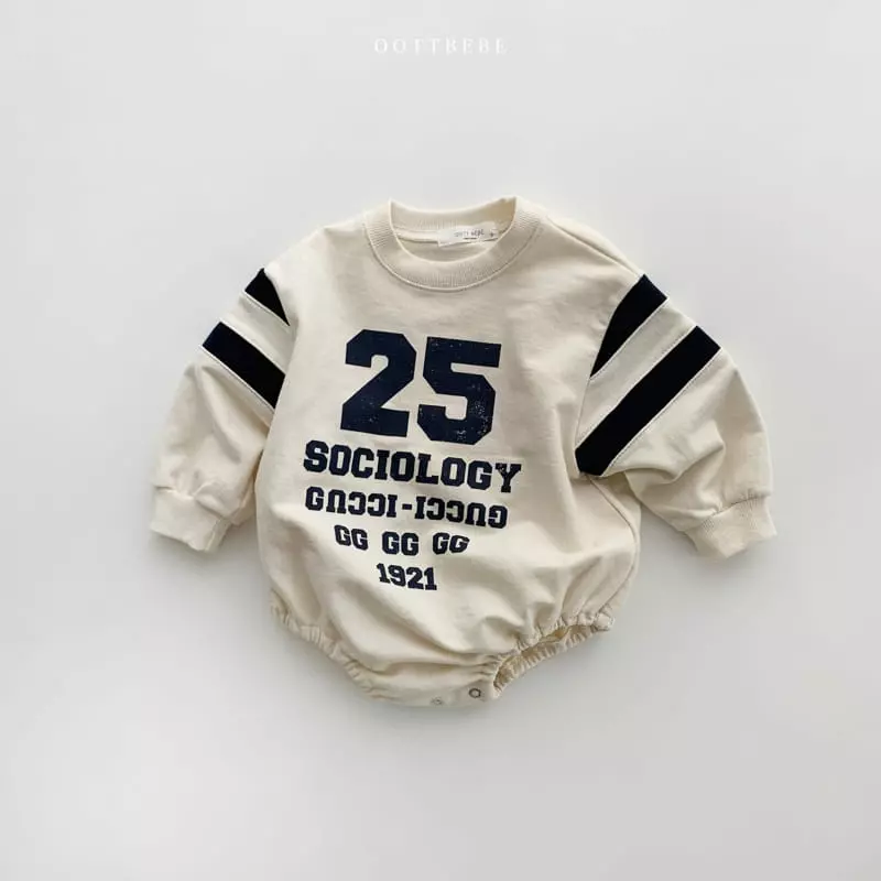 Oott Bebe - Korean Baby Fashion - #babyfever - 25 Slit Sweatshirt Bodysuit