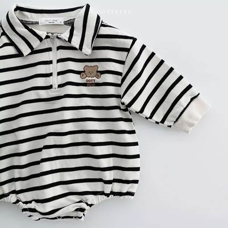 Oott Bebe - Korean Baby Fashion - #babyoninstagram - Popo Half Bodysuit - 12