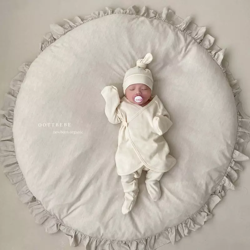 Oott Bebe - Korean Baby Fashion - #babyoutfit - Organic Easywear Mesh with Bonnet - 2