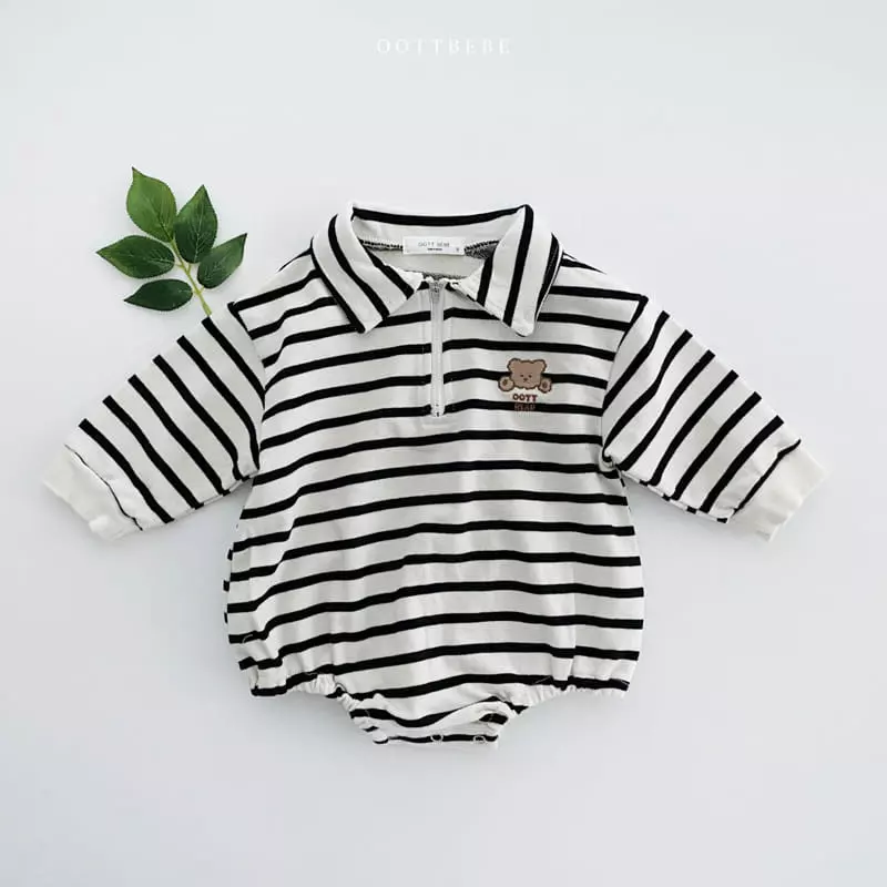 Oott Bebe - Korean Baby Fashion - #babywear - Popo Half Bodysuit
