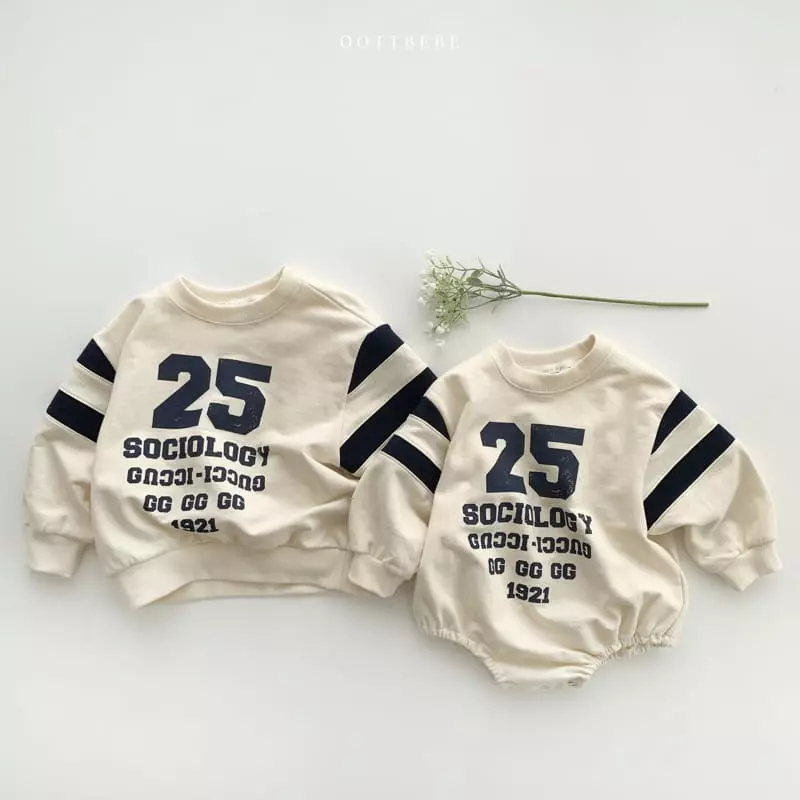 Oott Bebe - Korean Baby Fashion - #babywear - 25 Slit Sweatshirt Bodysuit - 8