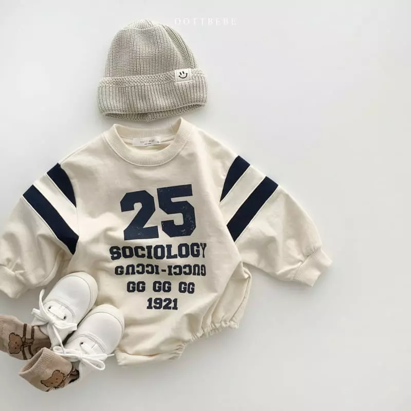 Oott Bebe - Korean Baby Fashion - #onlinebabyshop - 25 Slit Sweatshirt Bodysuit - 10