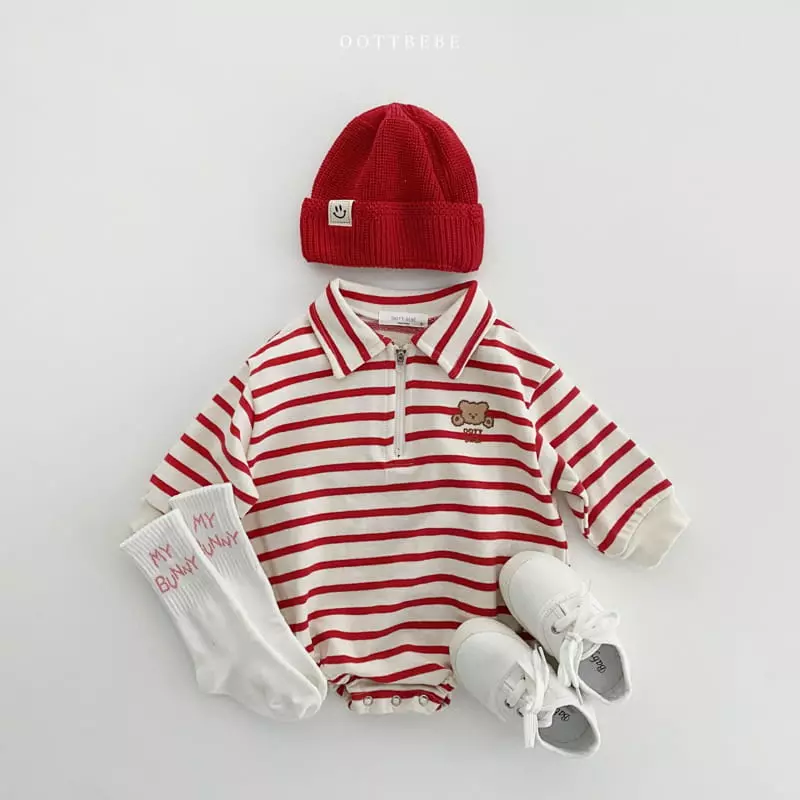 Oott Bebe - Korean Baby Fashion - #onlinebabyshop - Popo Half Bodysuit - 4