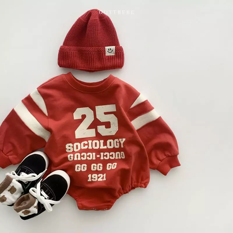 Oott Bebe - Korean Baby Fashion - #smilingbaby - 25 Slit Sweatshirt Bodysuit - 11