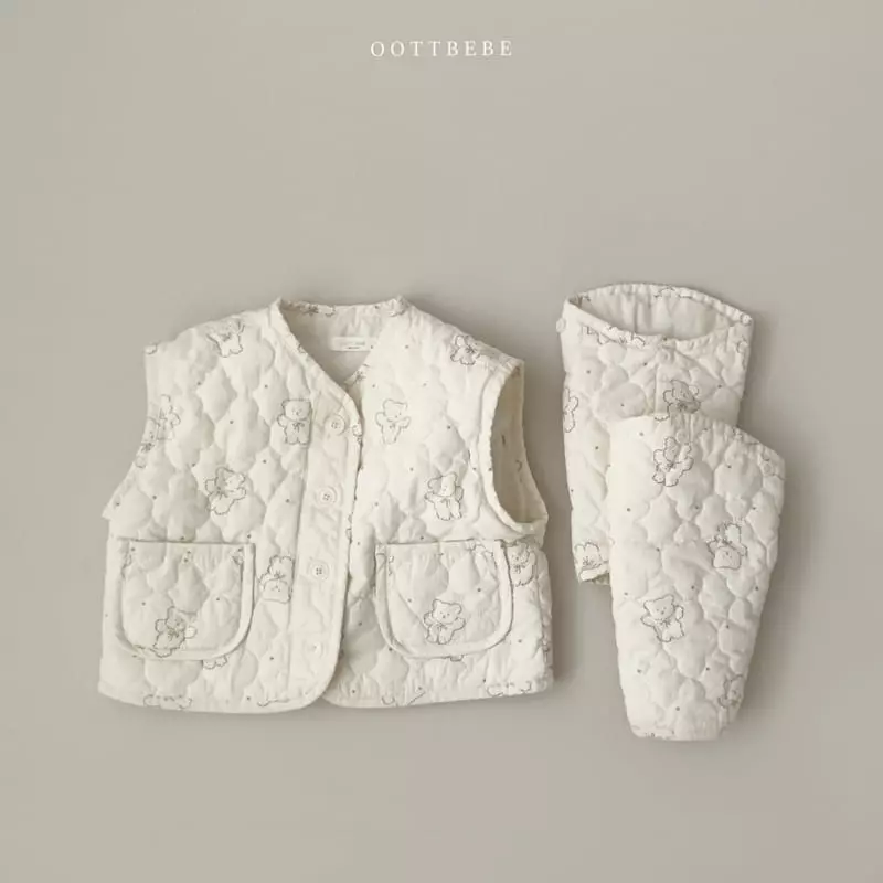 Oott Bebe - Korean Children Fashion - #Kfashion4kids - Jelly Quilting Jumper Vest with Mom - 6