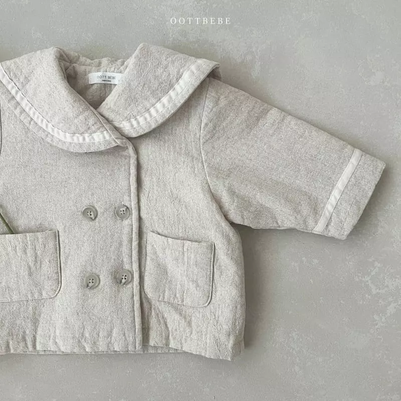Oott Bebe - Korean Children Fashion - #kidzfashiontrend - Sailot Double Jacket - 4