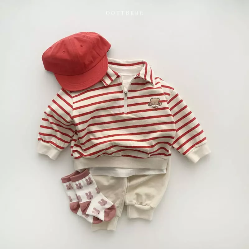 Oott Bebe - Korean Children Fashion - #Kfashion4kids - Apple Jogge Pants - 7