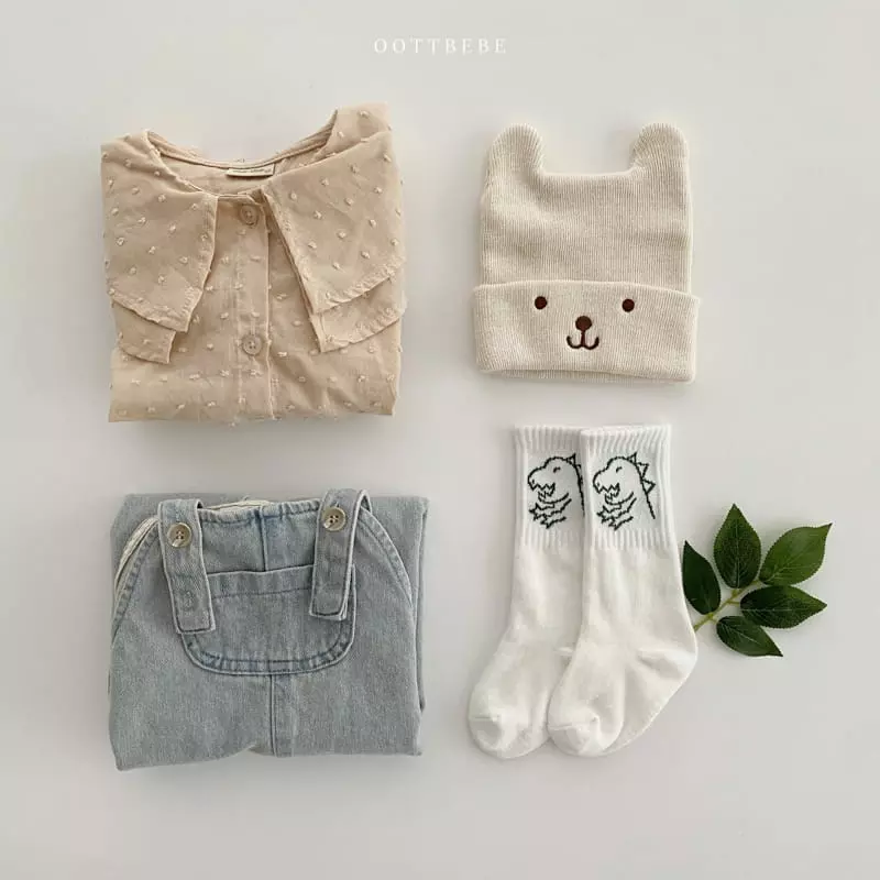 Oott Bebe - Korean Children Fashion - #Kfashion4kids - Amor Denim Overalls - 3