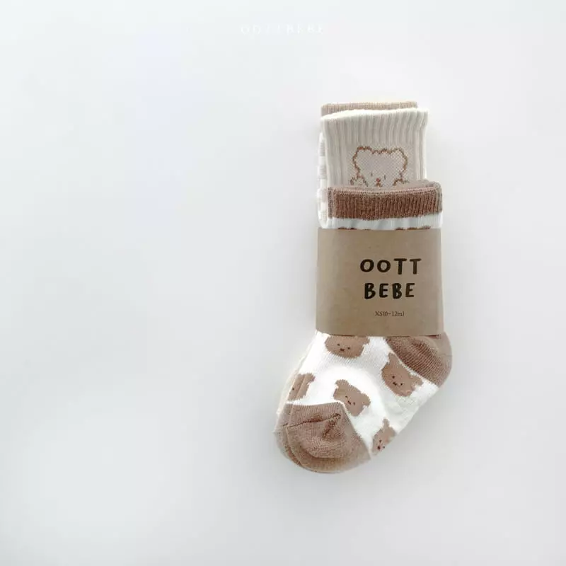 Oott Bebe - Korean Children Fashion - #childofig - Zoo Socks Set of 4 - 7