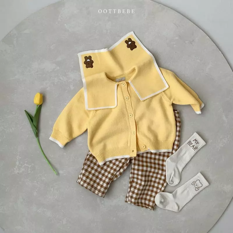 Oott Bebe - Korean Children Fashion - #stylishchildhood - Bear Knit Jacket - 4