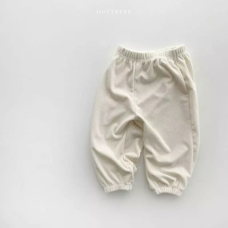 Oott Bebe - Korean Children Fashion - #prettylittlegirls - Veloure Rib Pants - 4