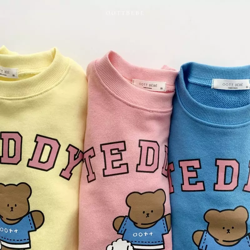 Oott Bebe - Korean Children Fashion - #childofig - Love Teddy Sweatshirt - 4