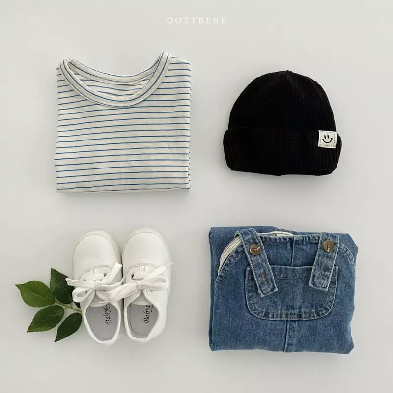 Oott Bebe - Korean Children Fashion - #childofig - Amor Denim Overalls - 11